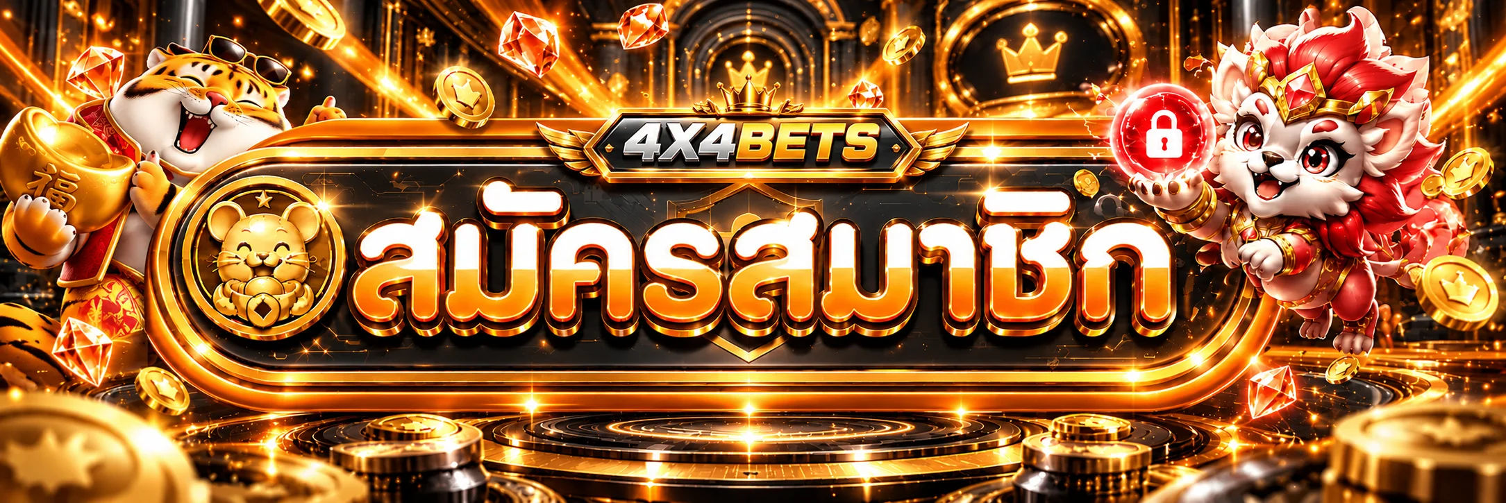 หน้าเข้าสู่ระบบและสมัครสมาชิก 4X4BETS